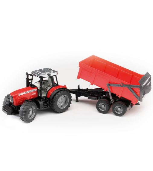 Bruder Massey Ferguson 7480 with Tipping Trailer