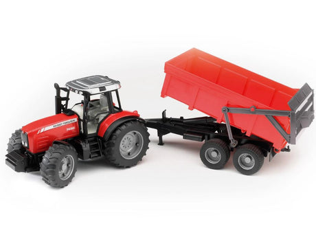 Bruder Massey Ferguson 7480 with Tipping Trailer
