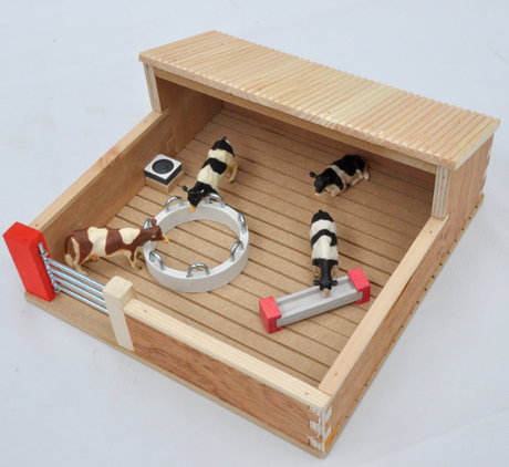 Millwood Slatted House with Ring Feeder