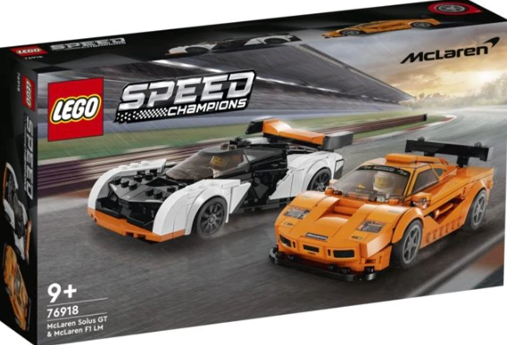 Lego Speed Champions McLaren Solus GT and McLaren F1 LM - 76918