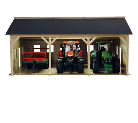 Kids Globe Farm Wood Shed for 3 Tractors