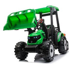 12V Ride On Tractor and Trailer With Roof and Front Loader