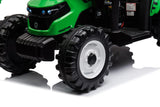 12V Ride On Tractor and Trailer With Roof and Front Loader