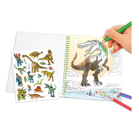 Dino World Colouring Book With Reversible Sequins 12757