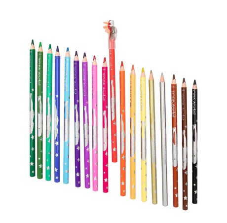 TOPModel Colouring Pencils 18 Colours and Sharpener