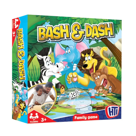 Bash and Dash board game toy box with animal theme Ireland
