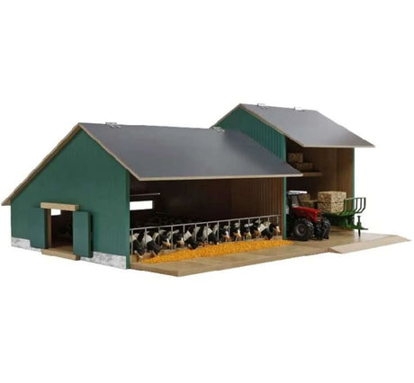 Kids Globe Cattle and Machinery Farm Shed