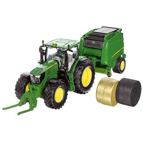 Siku John Deere 6175R Tractor and Round Baler