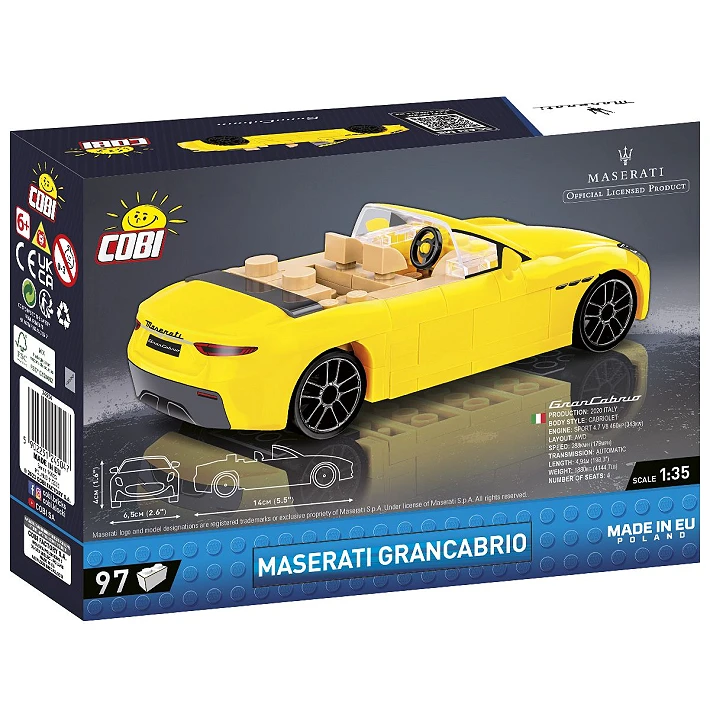 COBI Maserati GranCabrio building set box back