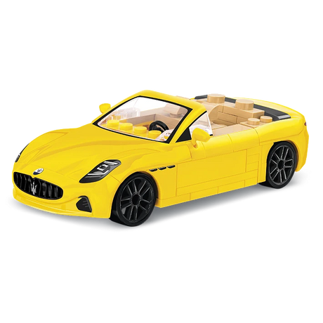 Yellow COBI Maserati GranCabrio building block model