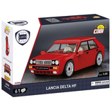 COBI Lancia Delta HF 61 piece building set box front with red model car
