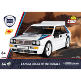 COBI Lancia Delta HF Integrale front packaging panel with white model car