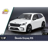 COBI Škoda Enyaq RS front packaging panel with white model car