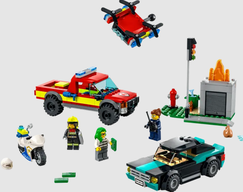 Lego City Fire Rescue and Police Chase - 60319