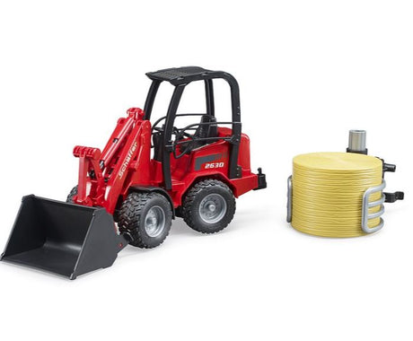 Bruder Schaffer Compact Loader with Bale Gripper and Bale