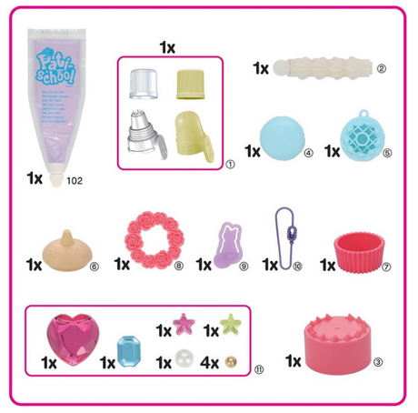 Pati-School Purple Decorations Kit 32332