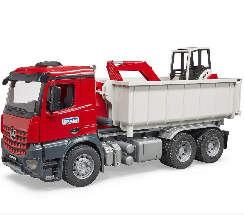 Bruder Mercedes Benz Arocs and Schaeff HR16