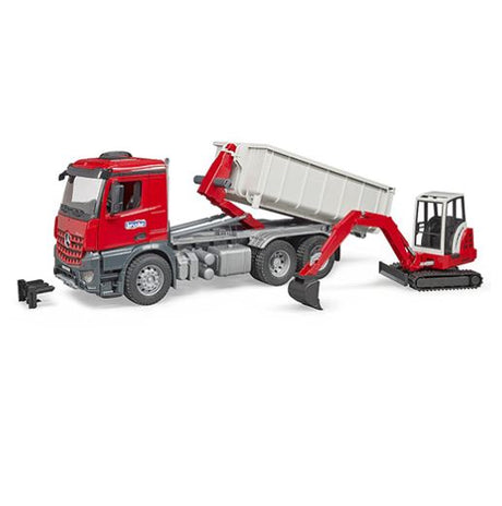 Bruder Mercedes Benz Arocs and Schaeff HR16