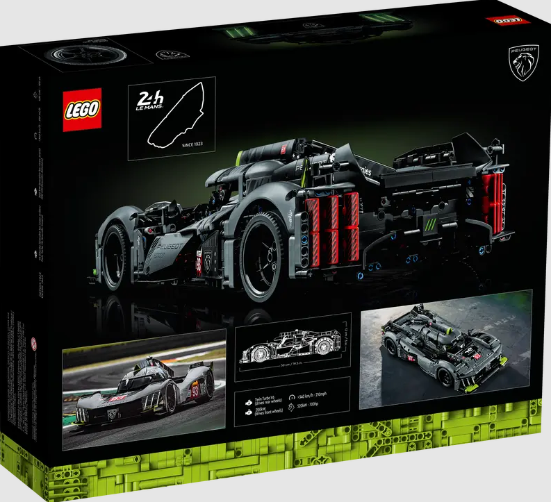 Lego Technic Peugeot 9X8 24H Le Mans Hybrid Hypercar - 42156