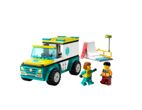 Lego City Emergency Ambulance and Snowboarder - 60403