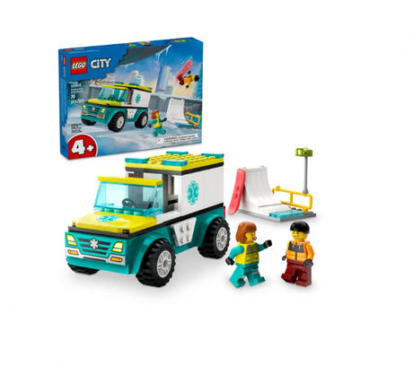 Lego City Emergency Ambulance and Snowboarder - 60403