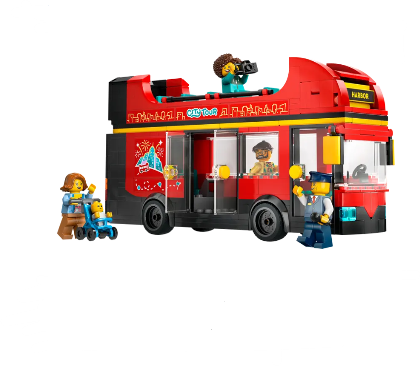 Lego City Red Double-Decker Sightseeing Bus - 60407