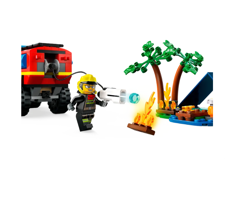 Lego City 4x4 Fire Truck with Rescue Boat - 60412
