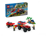 Lego City 4x4 Fire Truck with Rescue Boat - 60412