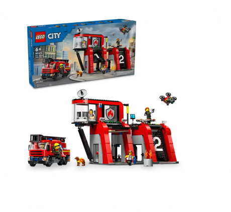 Lego City Fire Station with Fire Truck - 60414