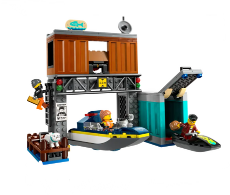 Lego City Police Speedboat and Crooks' Hideout - 60417