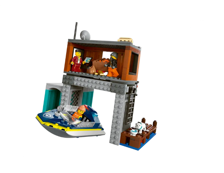 Lego City Police Speedboat and Crooks' Hideout - 60417