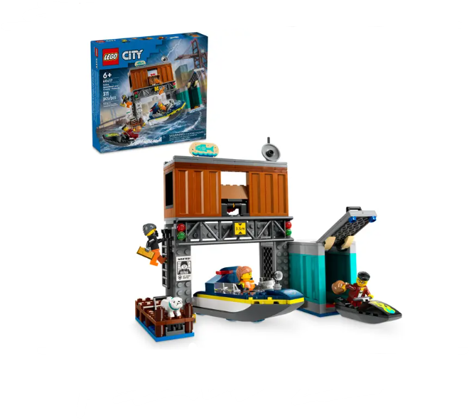 Lego City Police Speedboat and Crooks' Hideout - 60417