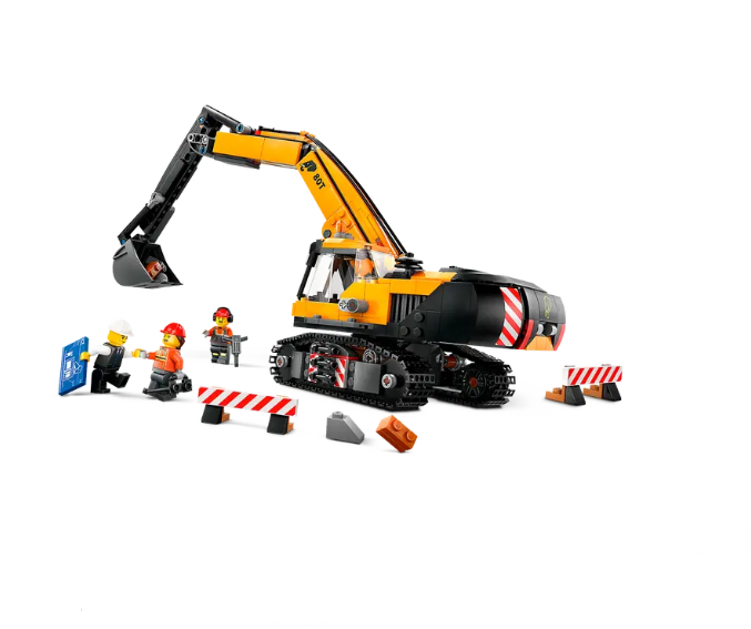 Lego City Yellow Construction Excavator - 60420