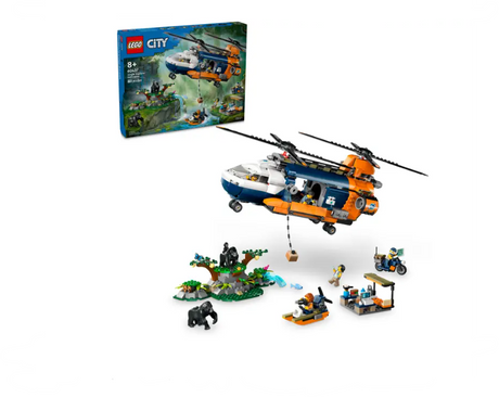 Lego City Jungle Explorer Helicopter at Base Camp - 60437