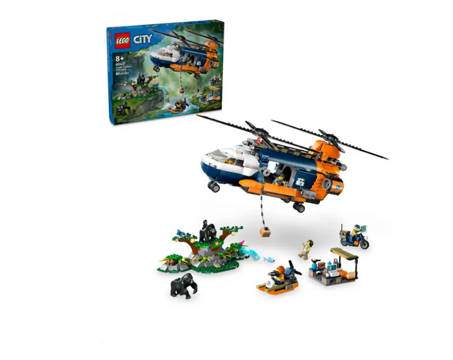 Lego City Jungle Explorer Helicopter at Base Camp - 60437