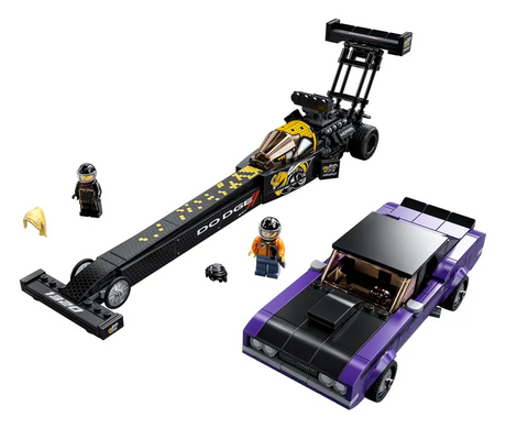 Lego Speed Champions Mopar Dodge//SRT Top Fuel Dragster and 1970 Dodge Challenger T/A - 76904