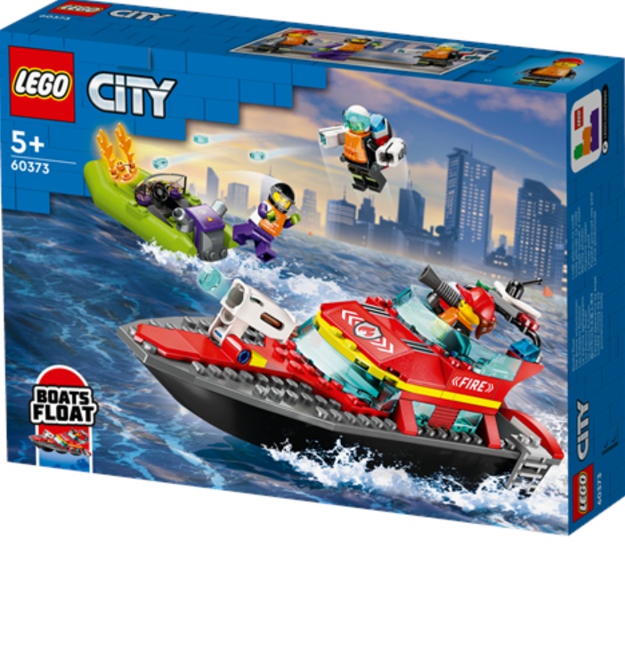 Lego City Fire Rescue Boat - 60373
