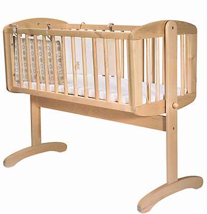 BR Baby Stockholm Swinging Crib - Natural