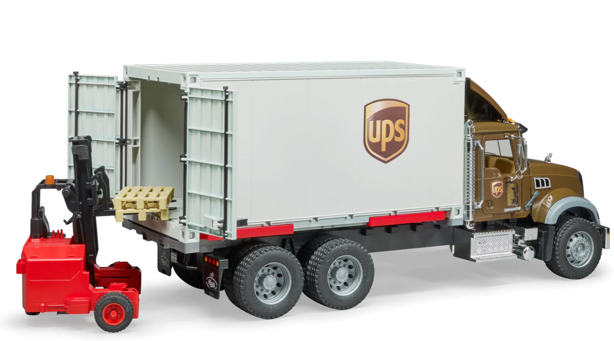 Bruder Scania UPS Lorry with Forklift