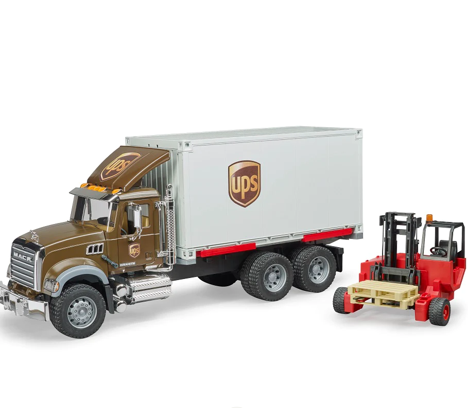 Bruder Scania UPS Lorry with Forklift
