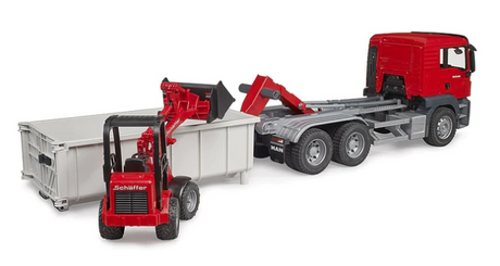 Bruder Truck & Roll-off Container & Schafeff