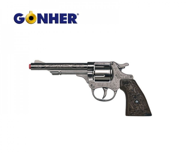 Image of Gonher Cowboy Die-Cast 8-Shot Cap Gun Revolver