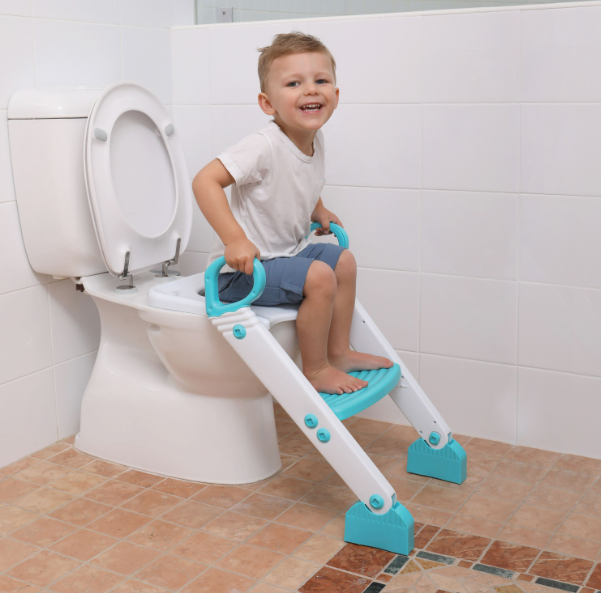 Dreambaby Step-Up Toilet Trainer - Blue/White