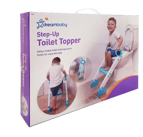 Dreambaby Step-Up Toilet Trainer - Blue/White
