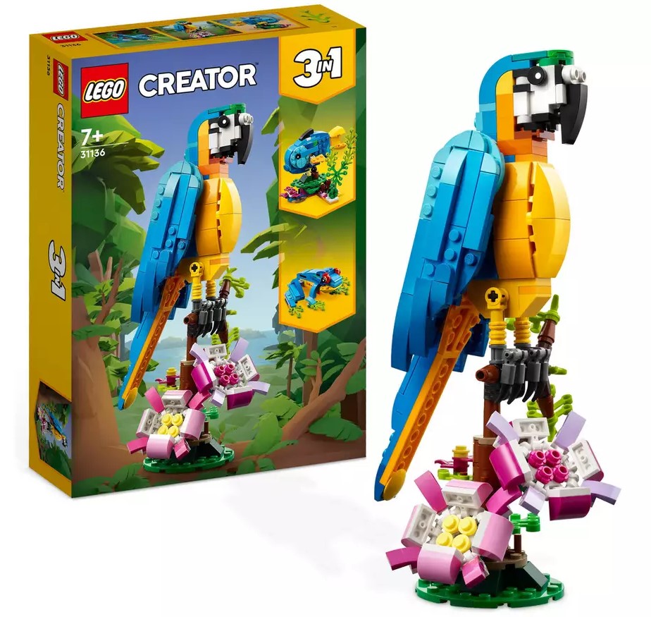 Lego Creator 3 in 1 Exotic Parrot - 31136