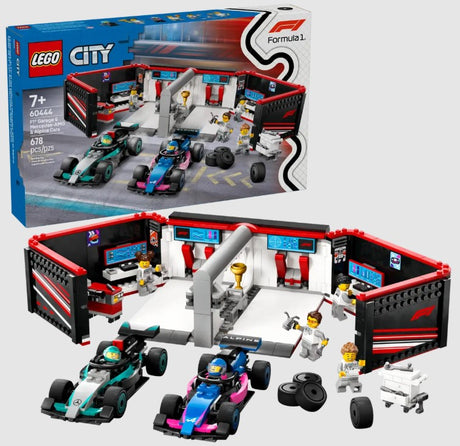 Lego City 60444 F1 Garage & Mercedes-AMG & Alpine Cars
