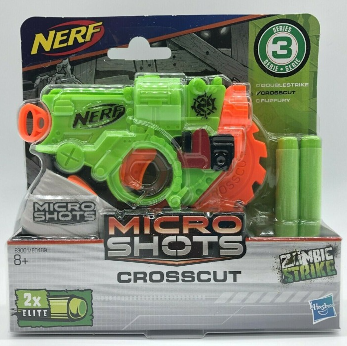 Image of NERF MicroShots Zombie Strike Crosscut Blaster