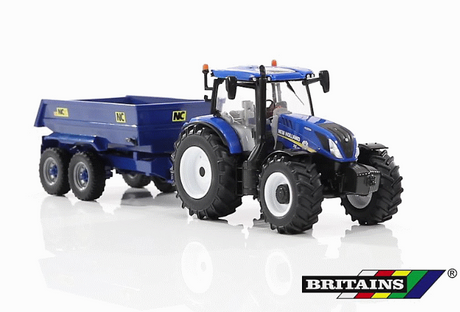 Britains New Holland T6.175 with NC Dump Trailer Playset
