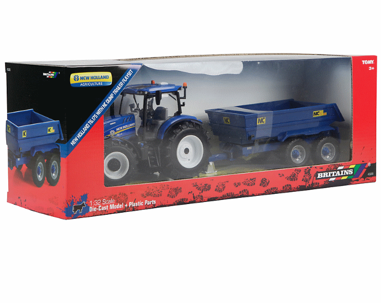 Britains New Holland T6.175 with NC Dump Trailer - 43268