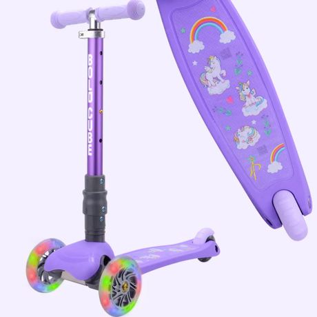 Image of Teeny Fold 3 Wheel Scooter - Unicorn